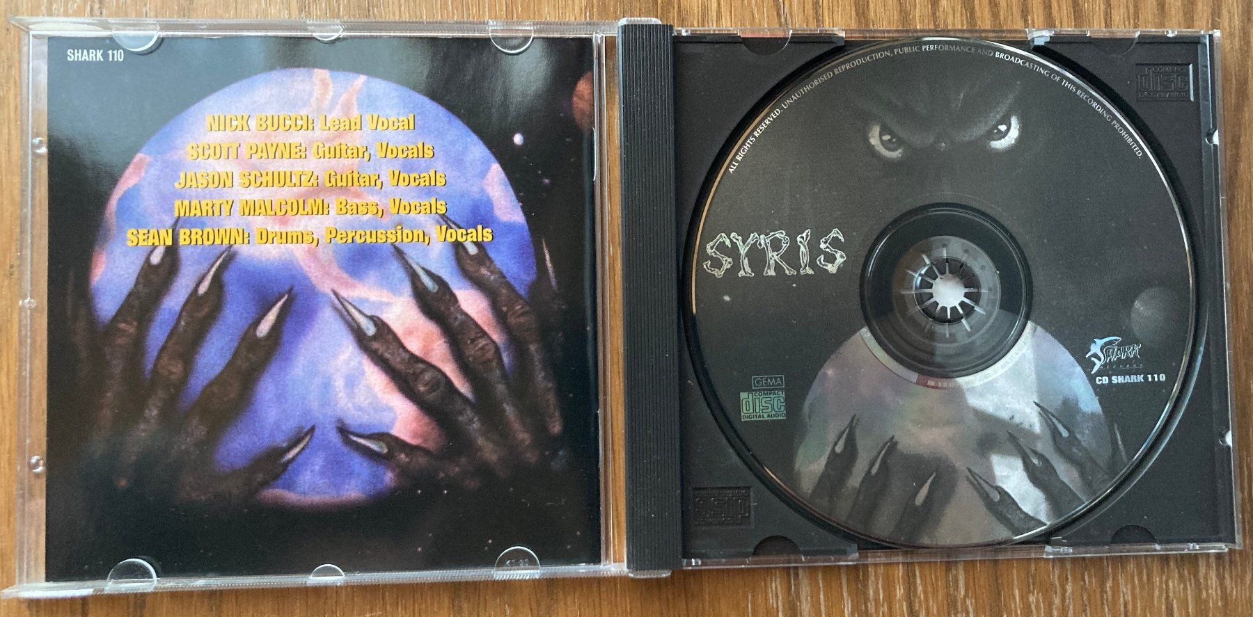CD: SYRIS "Syris" 1995 RAR!! – Usato da Attiswil venduto da Jay70 2