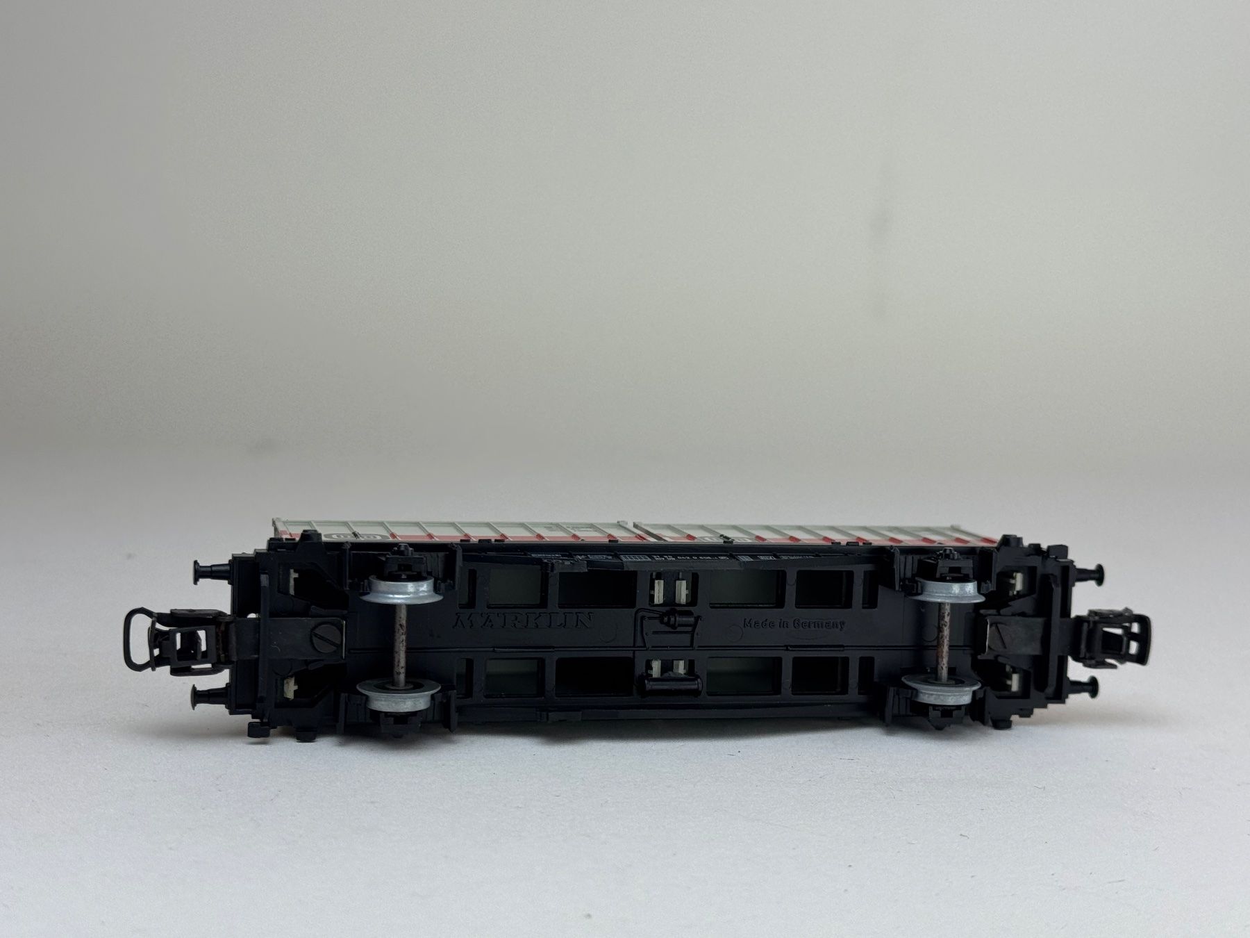 Modellini di ferrovie: HR- Märklin Containerwagon DB TFG Dachdruck – Usato da Elm venduto da Wikmtz 3