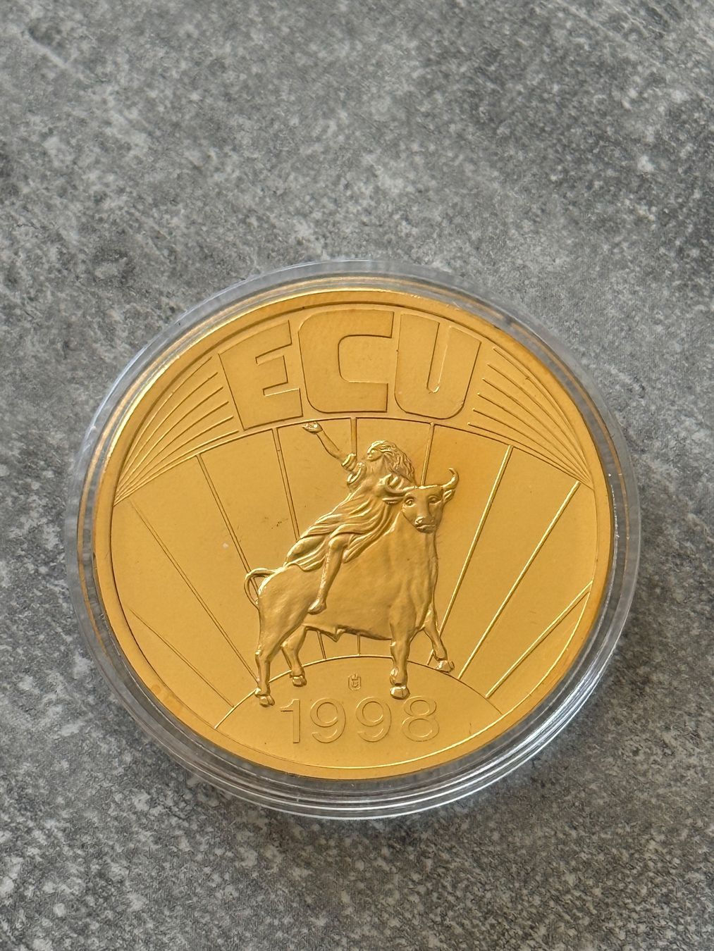 Medaglie: EUROPA  ECU 1998  IN KAPSEL – Nuovo (secondo la descrizione) da Wallisellen venduto da SWISS_SILVER1