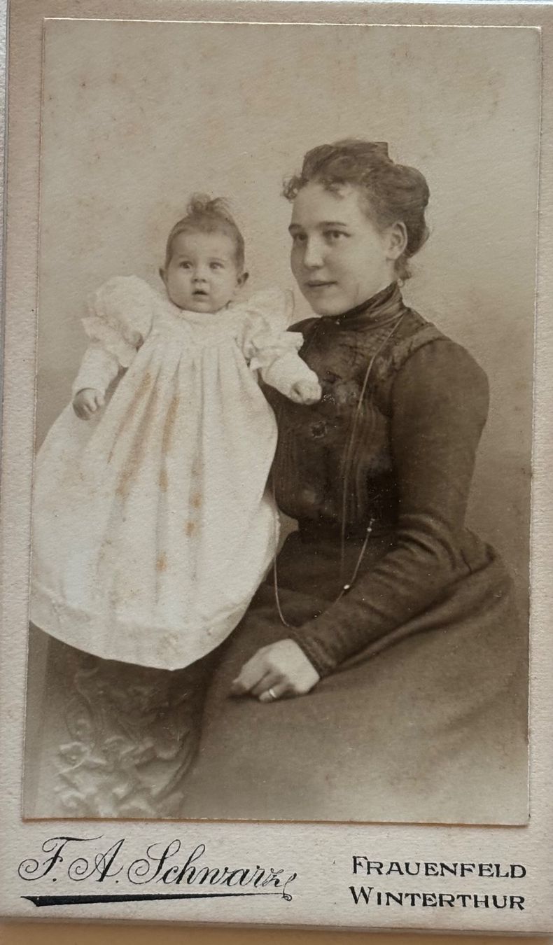 Ansichtskarten: CDV F.A. Schwarz, Frauenfeld - Mutter & Kind – Gebraucht aus Frauenfeld von Merk52