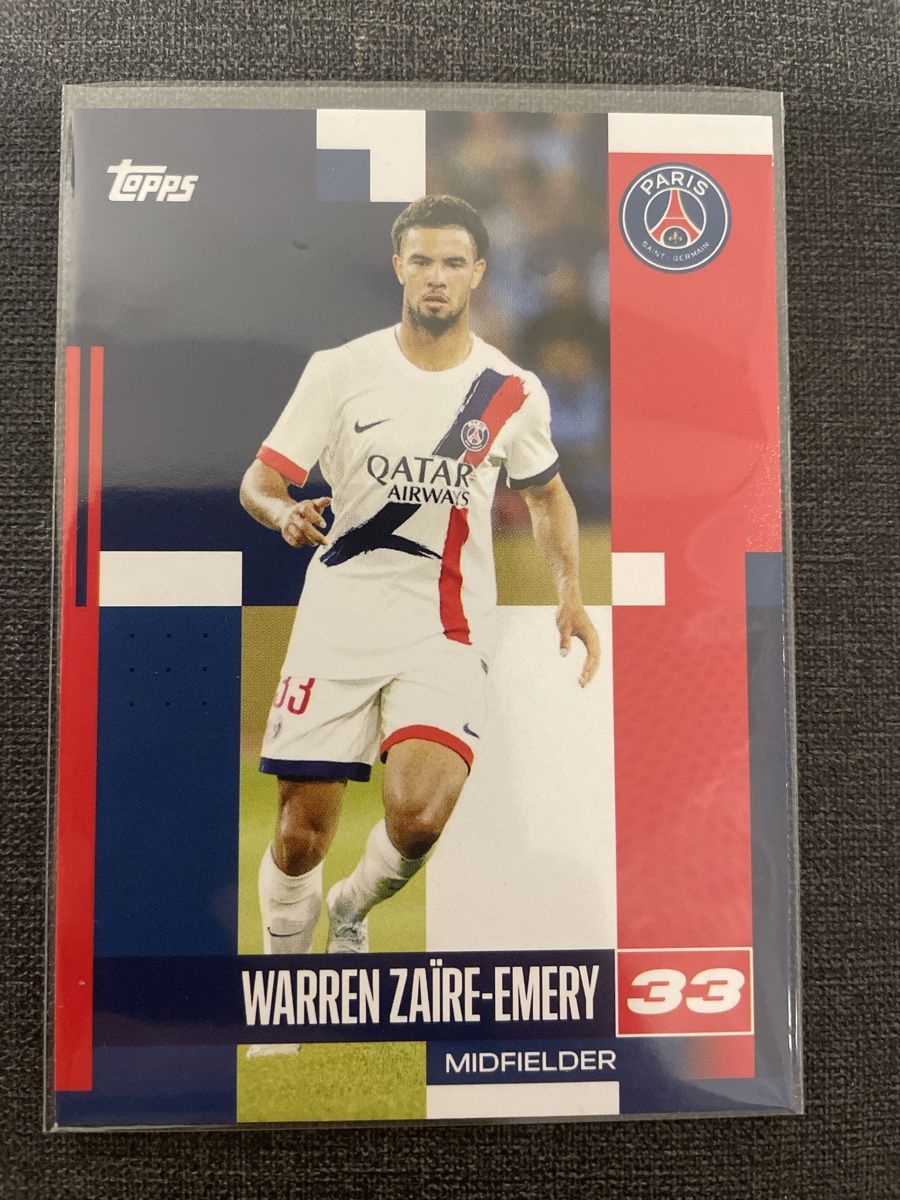 Topps Carte collezionabili: Topps Warren Zaire-Emery Paris Saint-Germain – Nuovo (secondo la descrizione) da Burgdorf venduto da Sports_Cards_3400