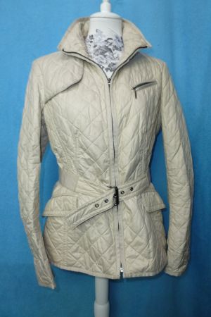 MAX MARA WEEKEND DÜNNE ÜBERGANGSJACKE GÜRTEL GR 38 CREME
