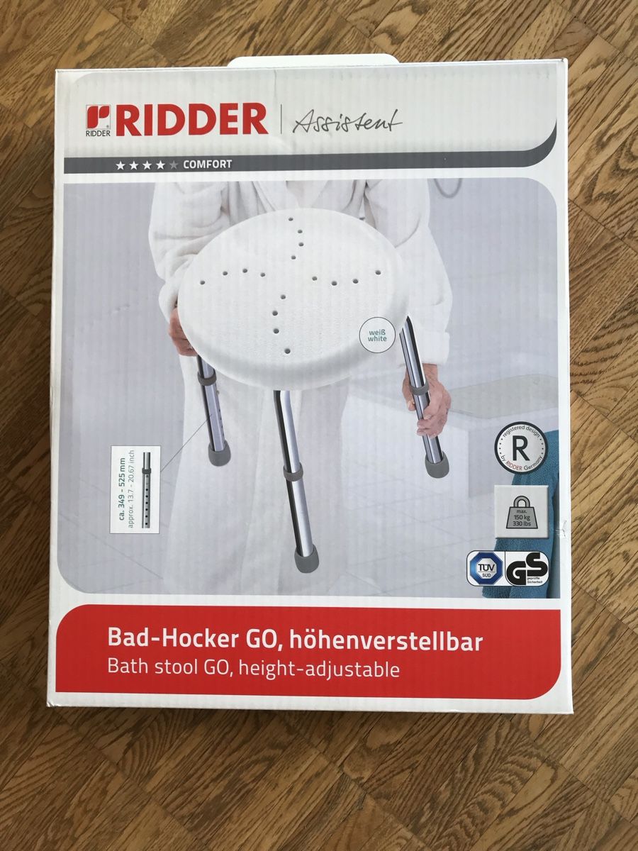 Sgabelli: Bad-Hocker Marke Ridder Go höhenverstellbar – Usato da Münchenbuchsee venduto da Brunopatrick