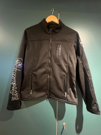 Jacke Champagne schwarz mit Strasssteinen