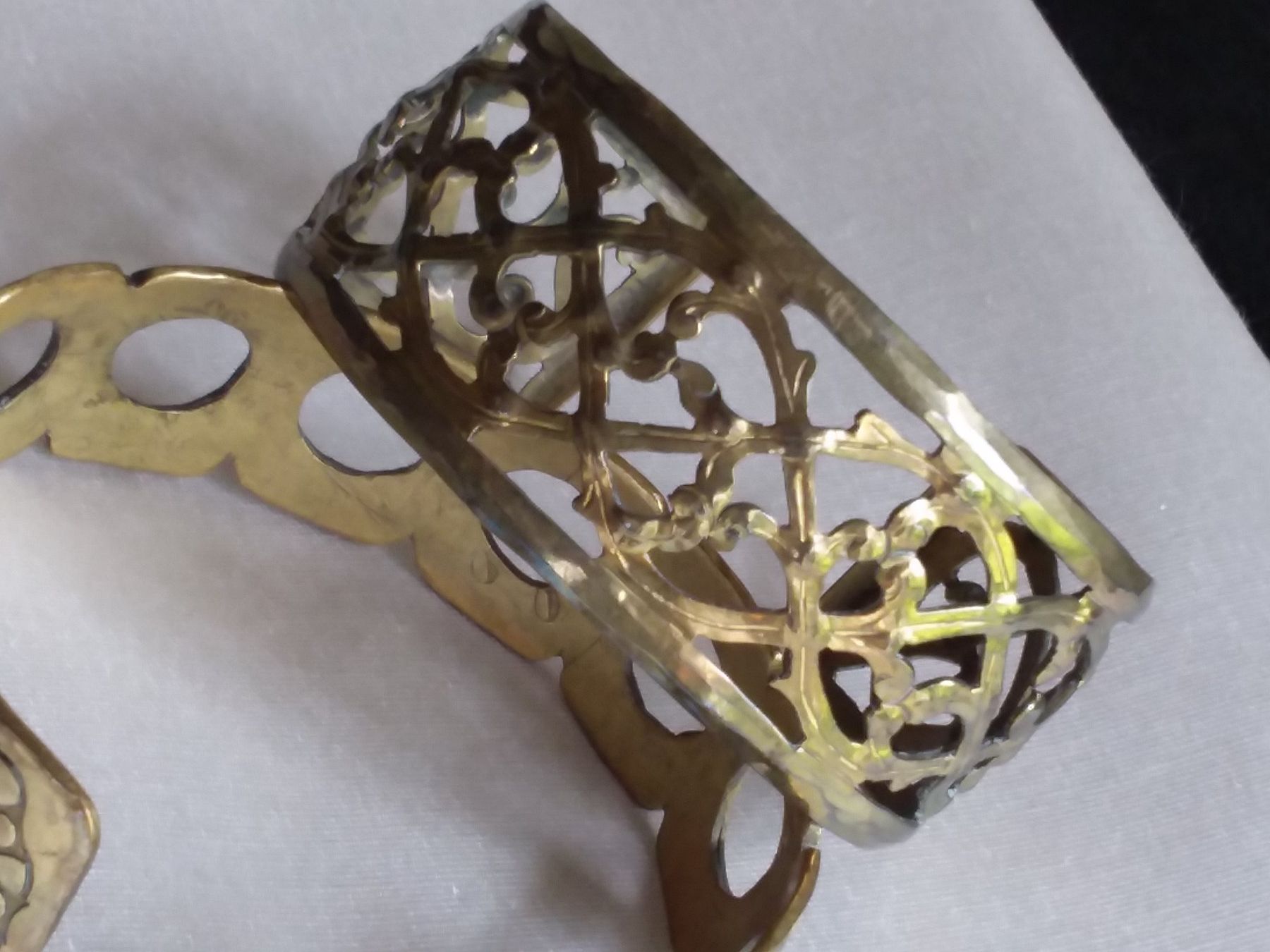 Bracciali & Braccialetti: 2 Antike Messing Armreifen ca 1900-1920 – Usato da Zürich venduto da Aleick 8