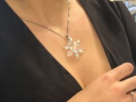 Collier avec pendantif Flocon Swarovski