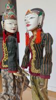 Paar originale Wayang Golek Marionetten aus Indonesien