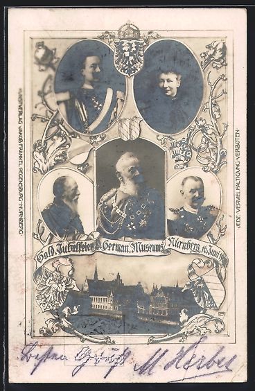 Entiers postaux: Nürnberg, Gold. Jubelfeier d. German. M – D'occasion à Berlin par bartko-reher