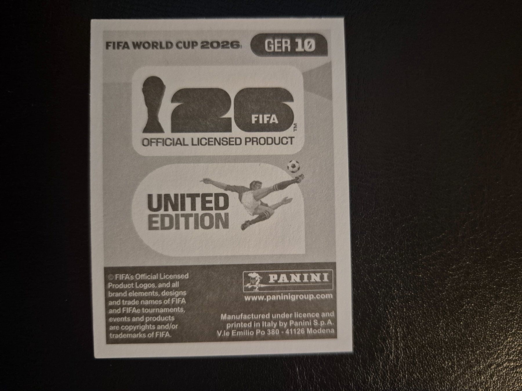 Panini Sammelbilder & Trading cards: Panini WM 26 GER 10 – Neu (gemäss Beschreibung) aus Rorschacherberg von AJ3108 1