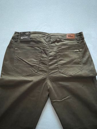 NEU Damen Jeans Gr. 44 Stretch Herbstfarbe Khaki Chino-Hose