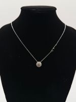 Collier Salvini en or blanc et diamants, pendentif Signature