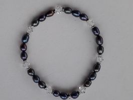 Armband Süsswasser Perlen, ca.19cm Handgelenkumfang