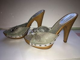Sebastian Pumps /Sandaletten 38 silber