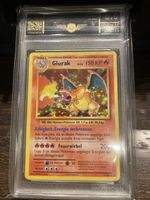 Glurak Pokemon Karte - Deutsch - AP Graded 8.0 Zustand!