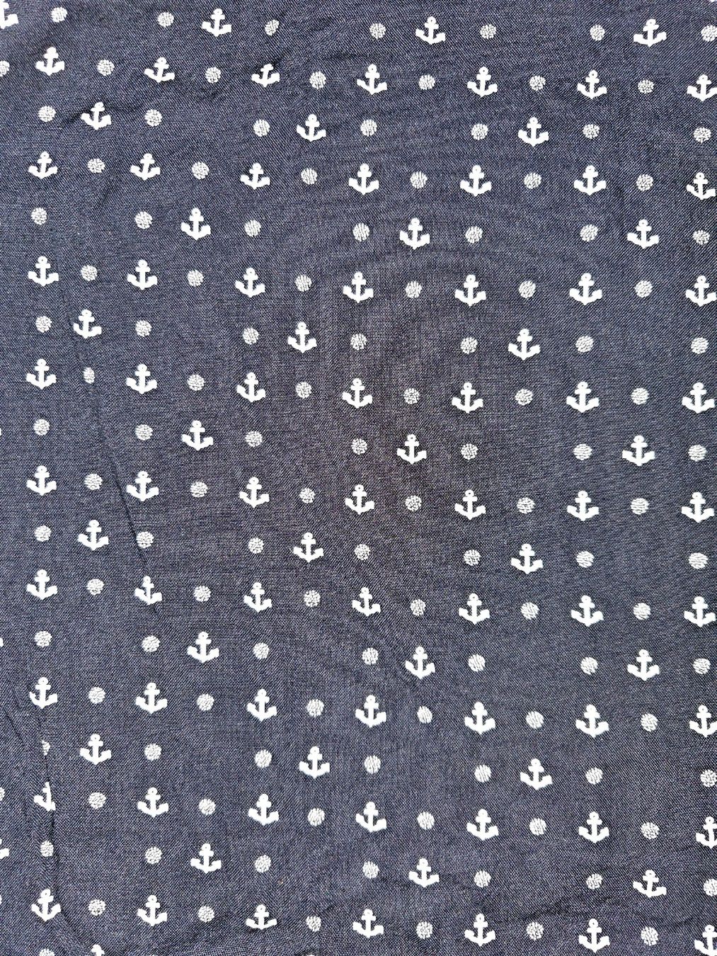 Top: Langarm-Basic, blau, weisse Anker, StreetOne, XL, NEU – Nuovo (secondo la descrizione) da Heiden venduto da Taronia 2