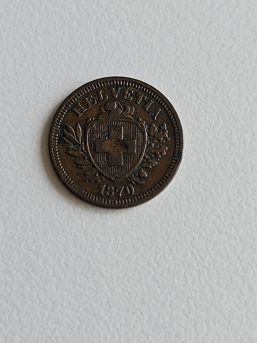 Toutes les monnaies: 1 Rappen 1870 – D'occasion à Pfäffikon ZH par Mrt.