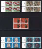 1986 kompl. Satz Werbemarken I 4er-Bl. ⊞ 720-724 ET-gest. ʘ