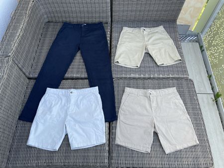 4x Chino Hosen Herren WE W32&W34 kurz&lang