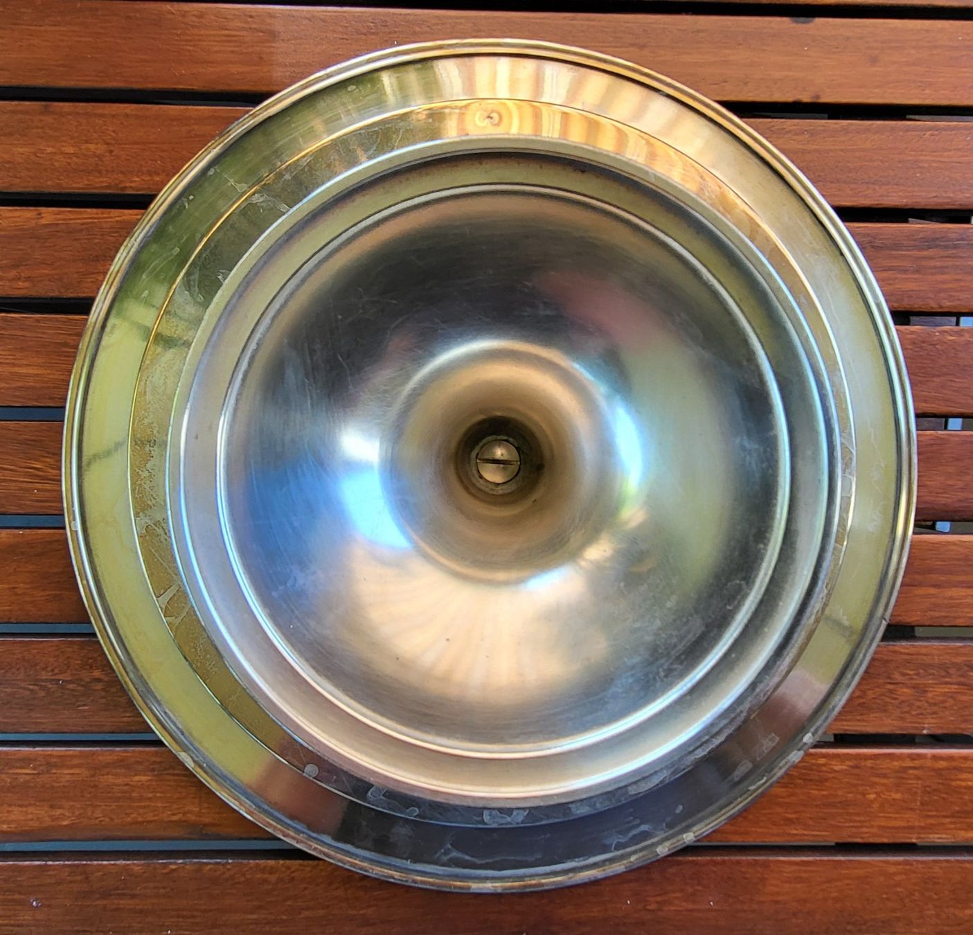 Assiettes: versilberter Dreh-Teller / assiette tornante argentée – D'occasion à Oberwil BL par chridaba 2