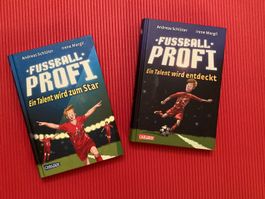 2 Bücher von Fussball Profi: Band 1 und 2, Top Zustand
