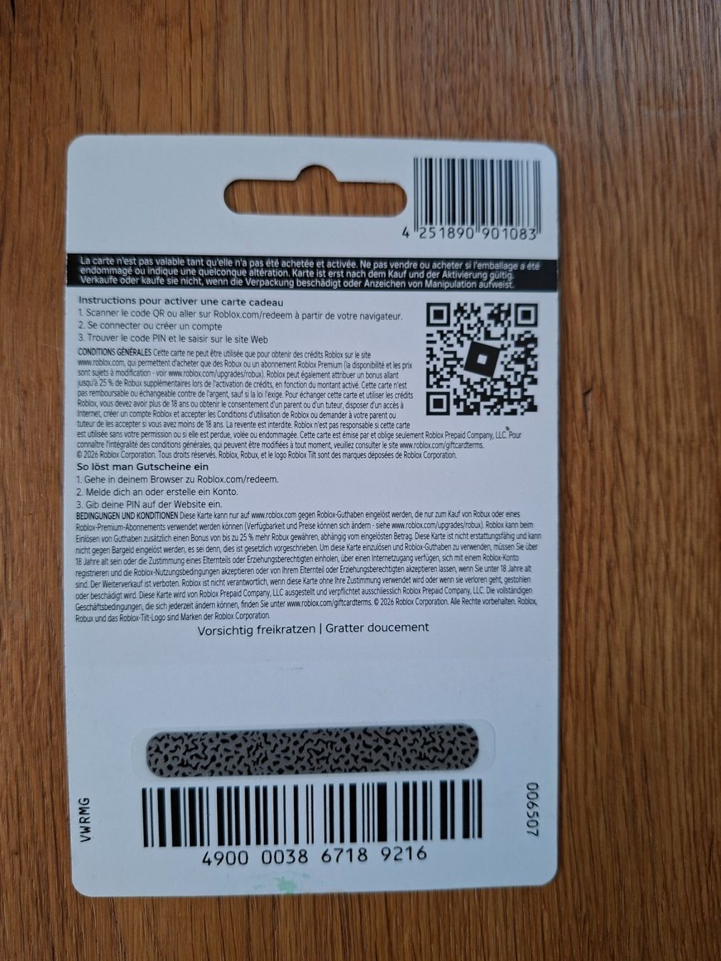 Buoni: Roblox Geschenkkarte CHF 25 neu – Nuovo e nell'imballaggio originale da Herisau venduto da Steindudles 1