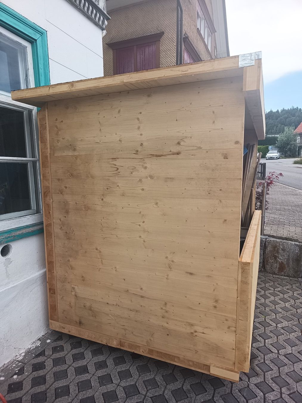 Altro per Eventi aziendali & Feste: Holzhütte Marktstand Verkaufsstand – Usato da Oberegg venduto da A-Z.Handel.Loehrer 2