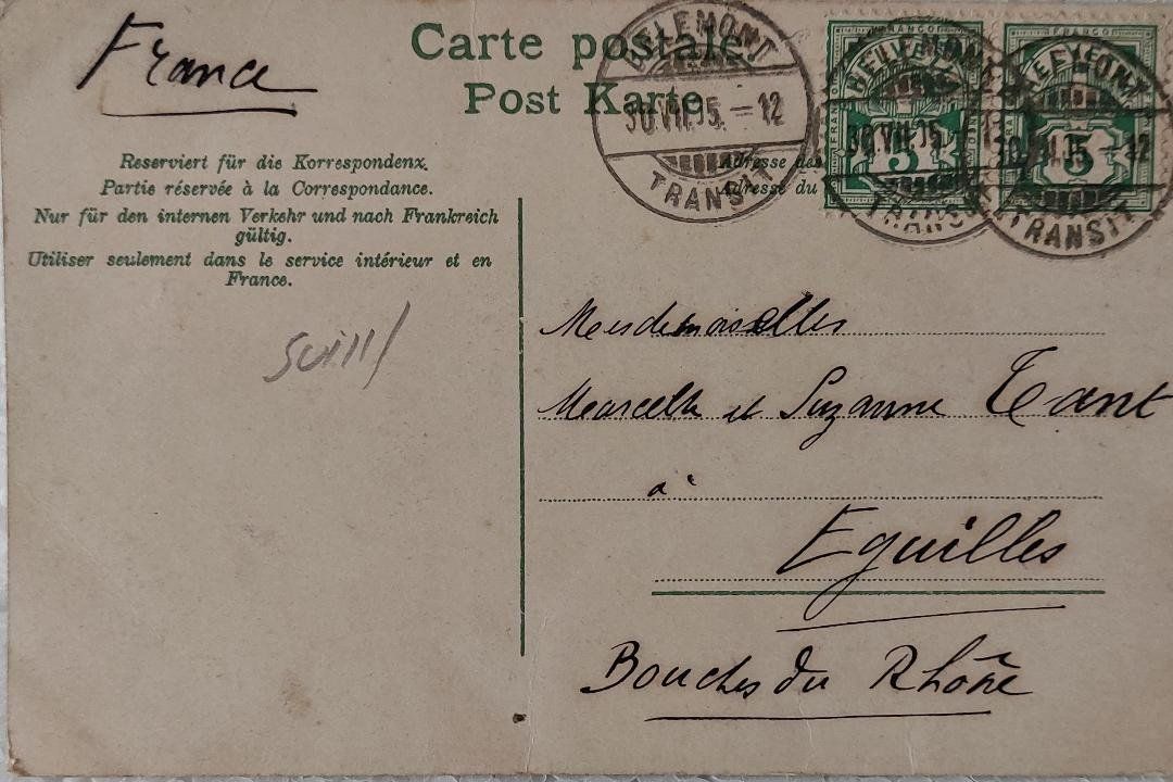 Cartoline postali: BASEL - Rathaus - 1905 – Usato da Delémont venduto da Domdom1 1