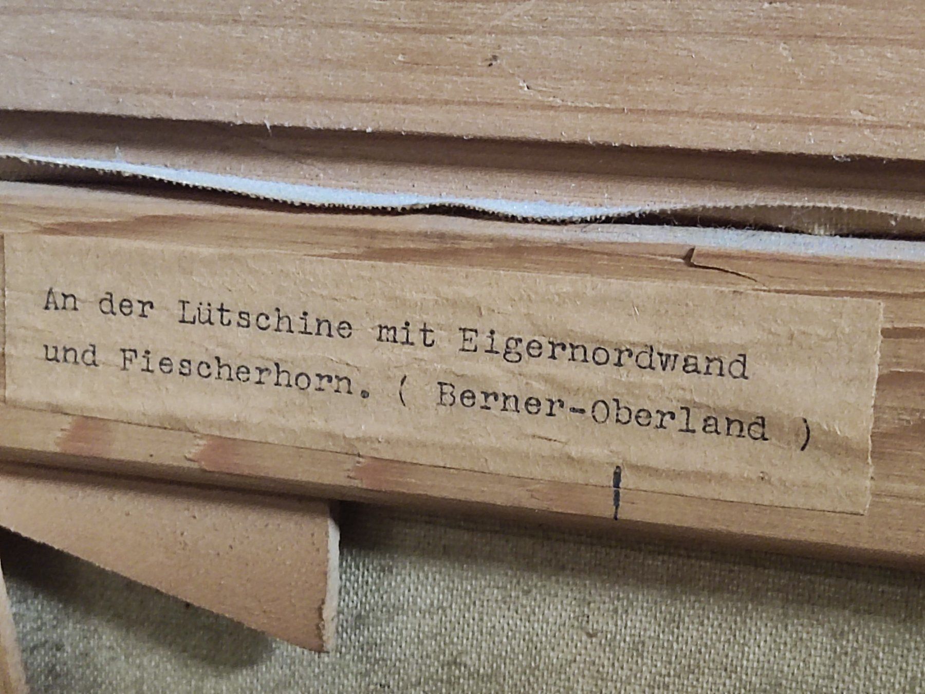 Dipinti: Berglandschaft mit Fluss, H. Herzer Ölgemälde – Usato da Strengelbach venduto da Ptahiti 2