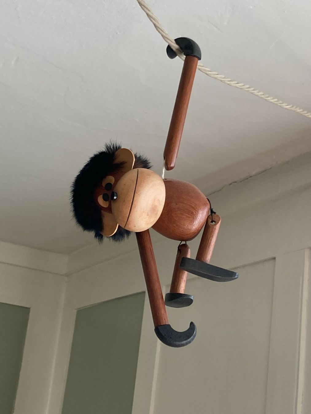 Figuren: Teakholz-Figur Affe (Vintage) – Gebraucht aus  von  1