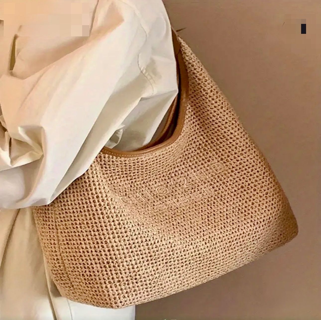Borse da donna: Braune Handtasche aus Stoff mit Lederelementen – Nuovo e nell'imballaggio originale da Wauwil venduto da Nifled 1
