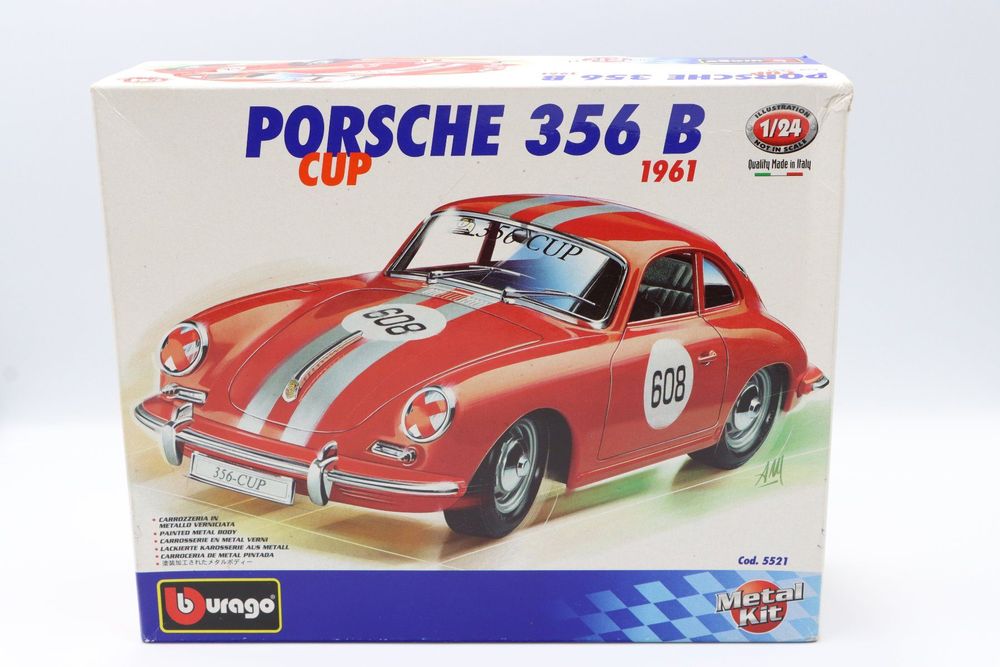 Kit Maquette Motor Max - Porsche 356 B 1961 - Échelle 1/24 - Neuf