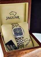 Jaguar-Uhr aus Edelstahl mit Originalverpackung aus Radica
