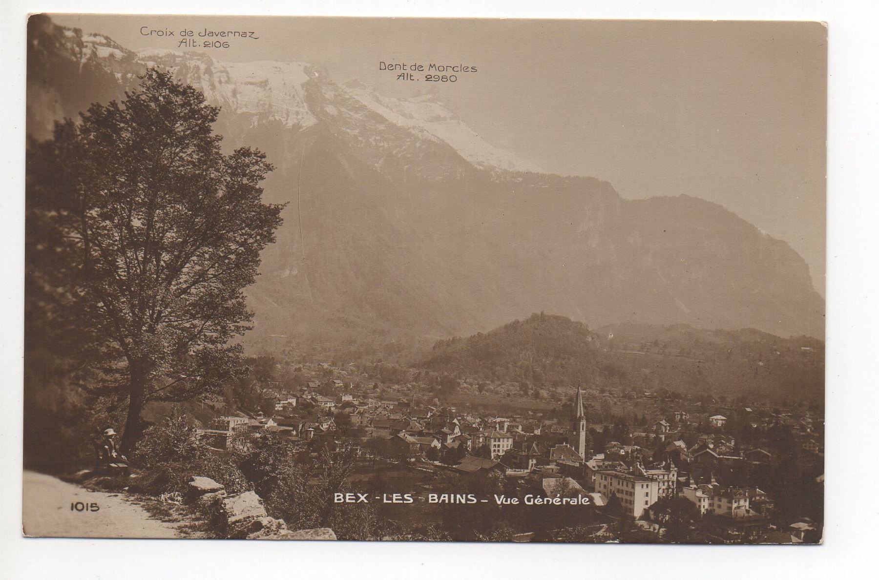 Cartoline postali: BEX-LES-BAINS Vue Générale – Usato da Jona venduto da philajona