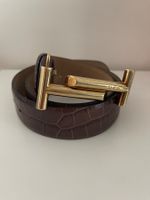 Tod’s Ledergürtel 85 cm – Kroko-Optik
