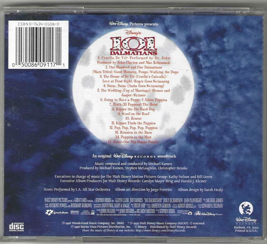 CD: Michael Kamen - 101 Dalmatians – Usato da Genève venduto da CDLPBookS 1