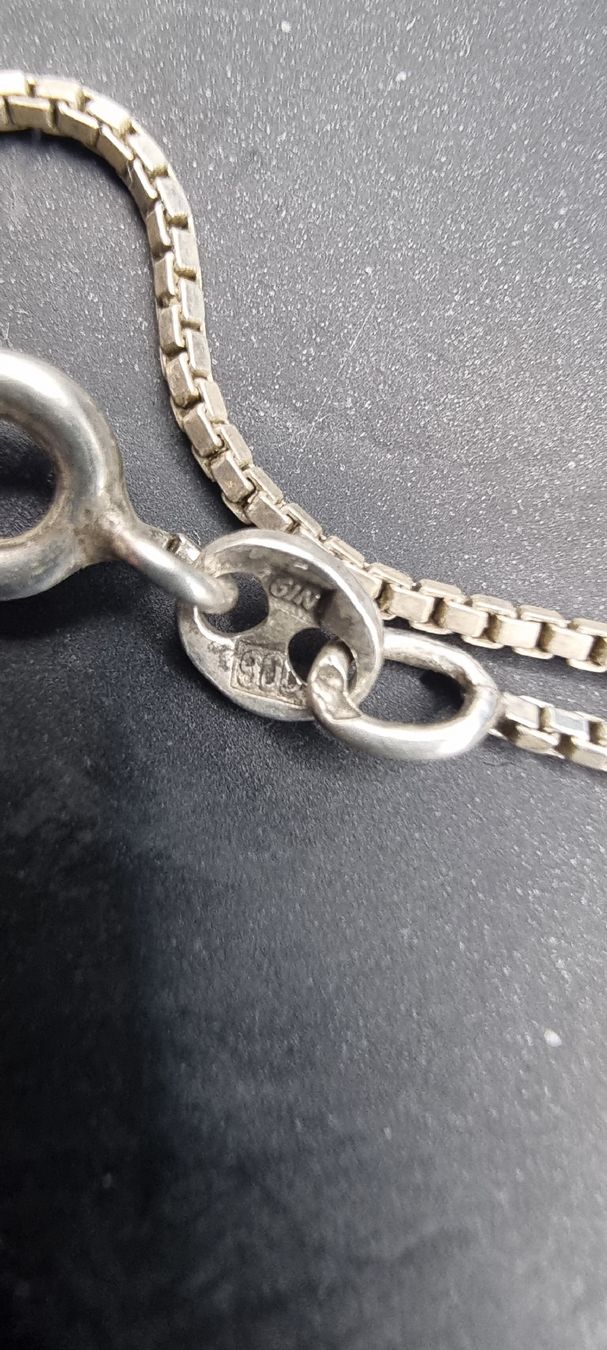 Catenine: Elegante Halskette aus Silber mit Stein – Usato da Kreuzlingen venduto da Vitali_93 2