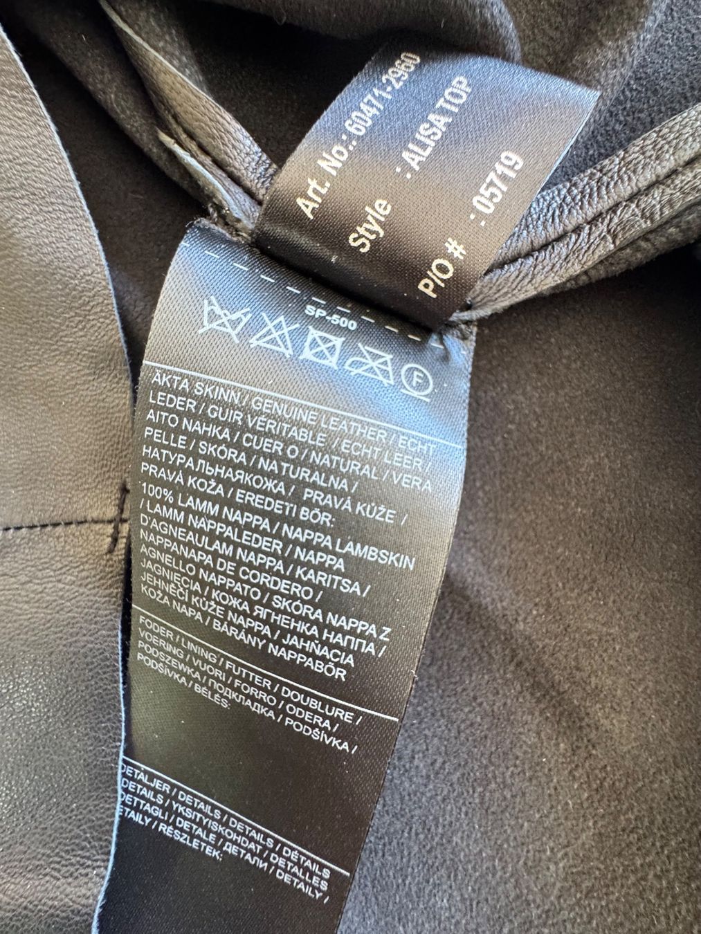 Camicette: STAND exclusive Echtleder Bluse 36 Schwarz – Usato da Meiringen venduto da tonicandgin 5