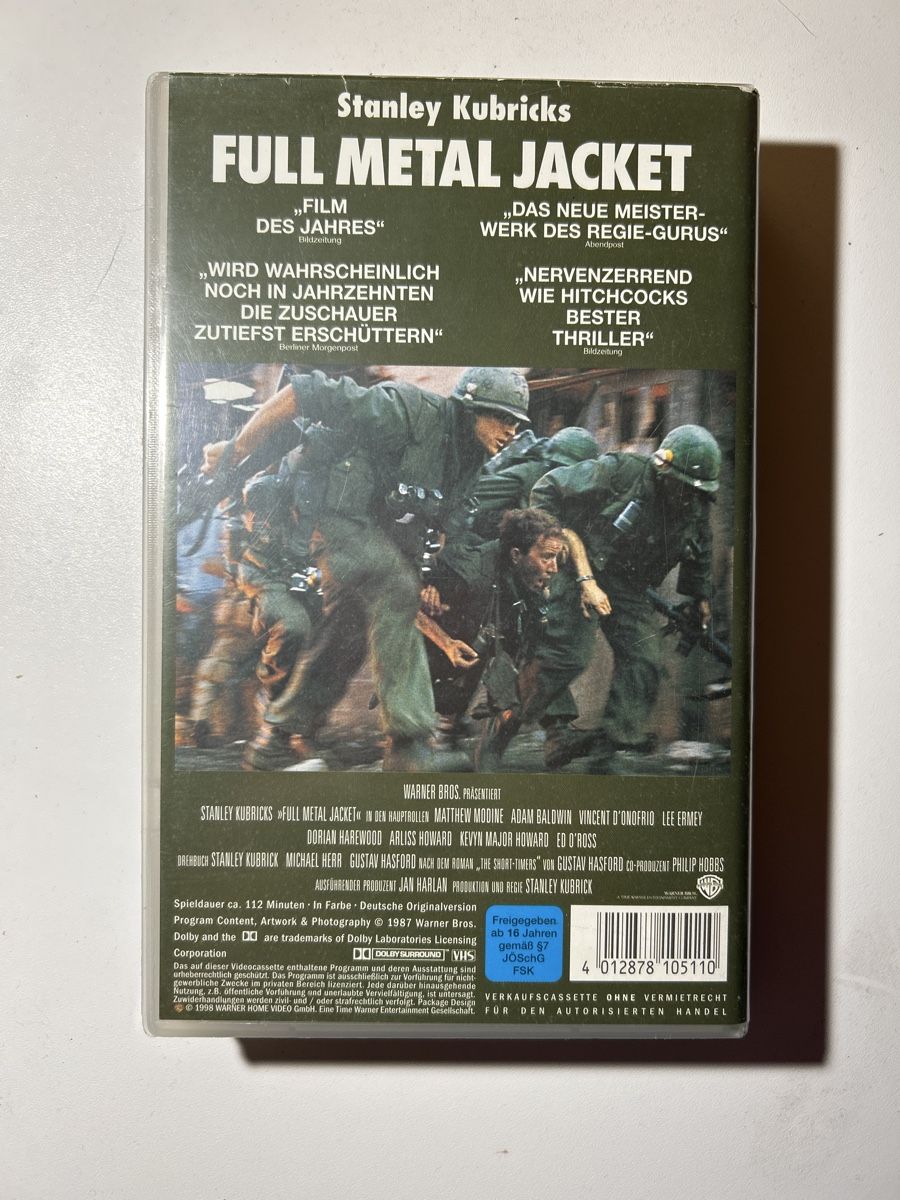 Tutti i VHS: Full Metal Jacket - VHS – Usato da Reckingen VS venduto da LA_thegame7 1
