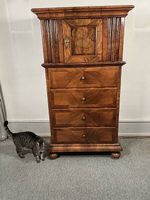 Antike Windellade um 1850  Biedermeier Aufsatzkommode