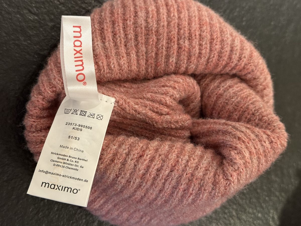 Maximo Altro abbigliamento per bambino: Maximo Wintermütze, Rosa, Gr. 51/53 neu – Nuovo (secondo la descrizione) da Strengelbach venduto da schnaeusel 1