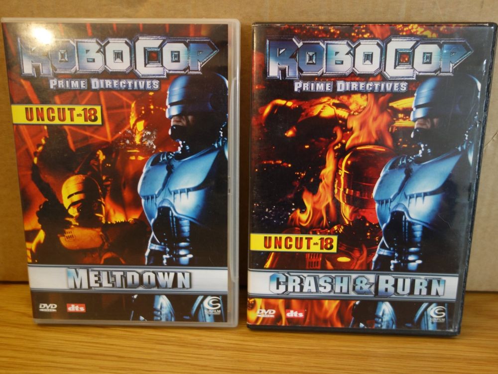 2 Robocop DVDs, Meltdown + Crash & Burn (Gebraucht) in für CHF 15 – mit ...