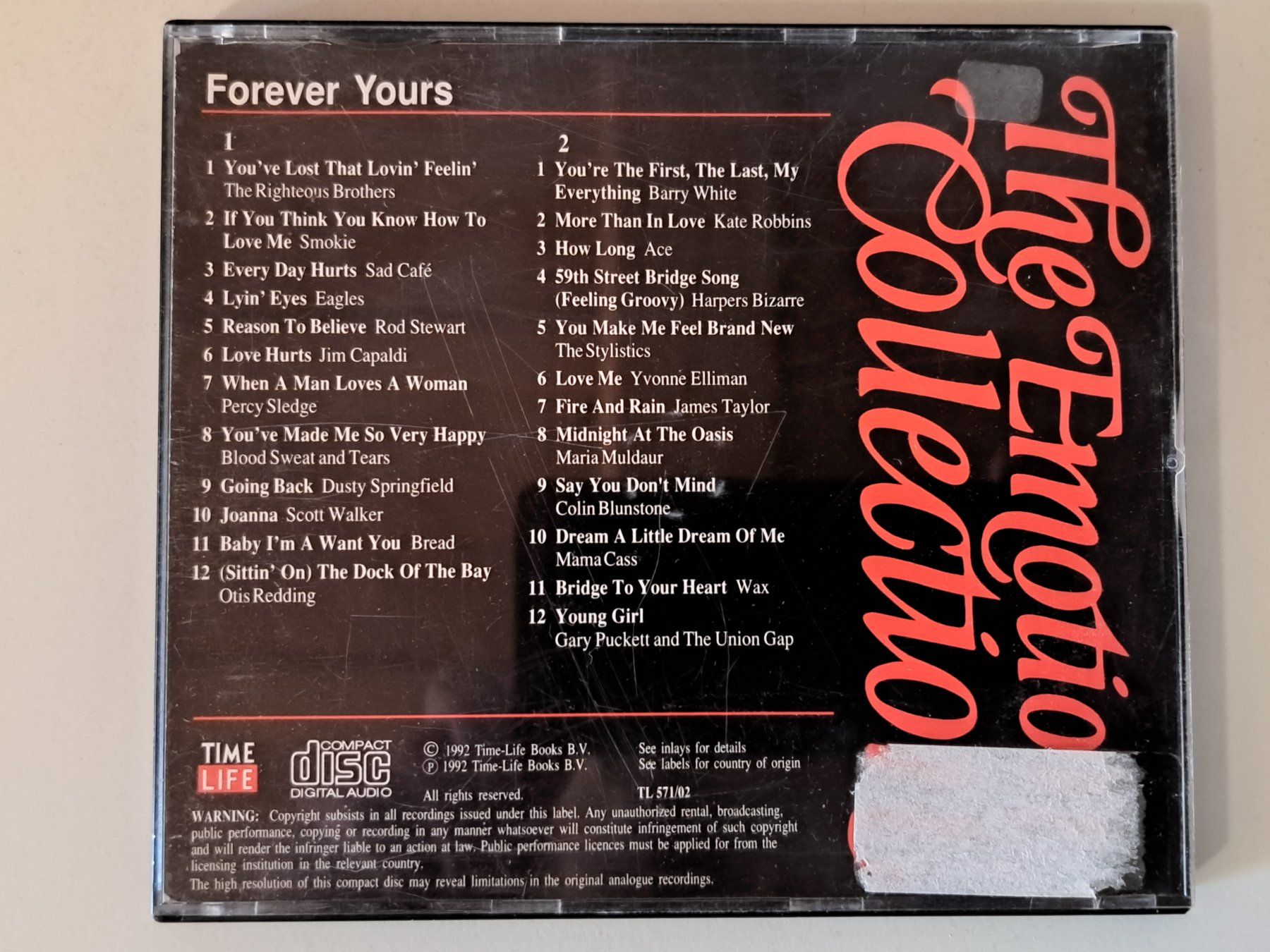 CD: THE EMOTION COLLECTION - Forever Yours (2 CDs) – Usato da Wichtrach venduto da LuckyLuke69 1
