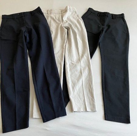 Lot de 3 pantalons classiques couleurs assorties T 34