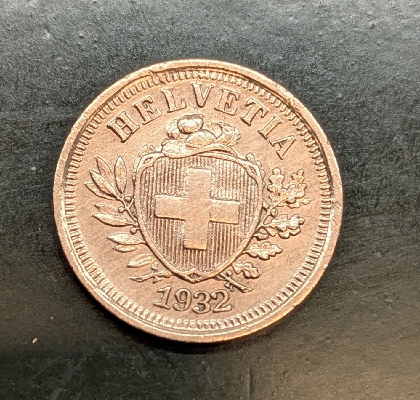 Tutti le monete: 1 Rp. 1932 Bronze – Usato da Zetzwil venduto da Spitz70