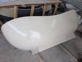 Badewanne Freistehende Wanne Terrazzo Steinwanne Gartenwanne