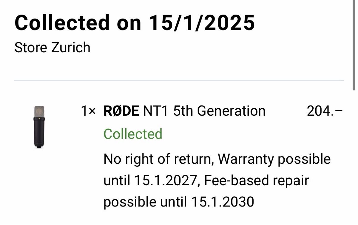 Røde Microfoni: RØDE NT1 5th Generation + PSA1+ – Nuovo (secondo la descrizione) da Bülach venduto da dub_mt2f 2