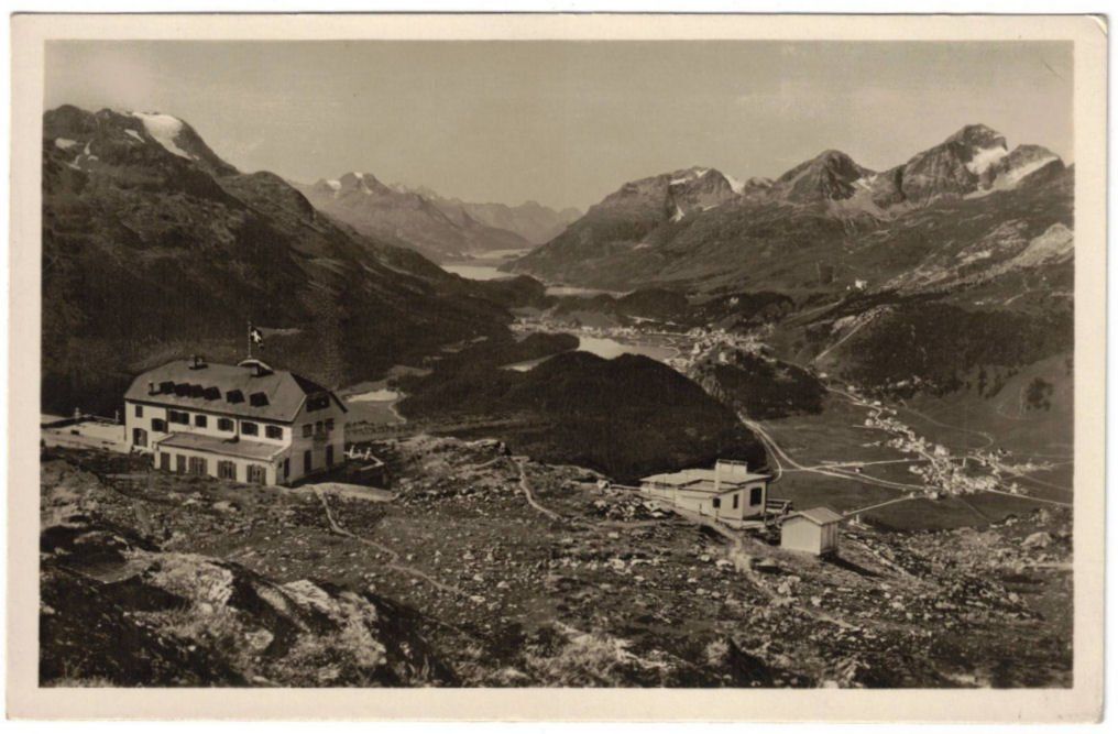 Cartoline postali: St. Moritz - Standseilbahn Muottas Muragl Bergstation – Usato da Binningen venduto da Mountainrider
