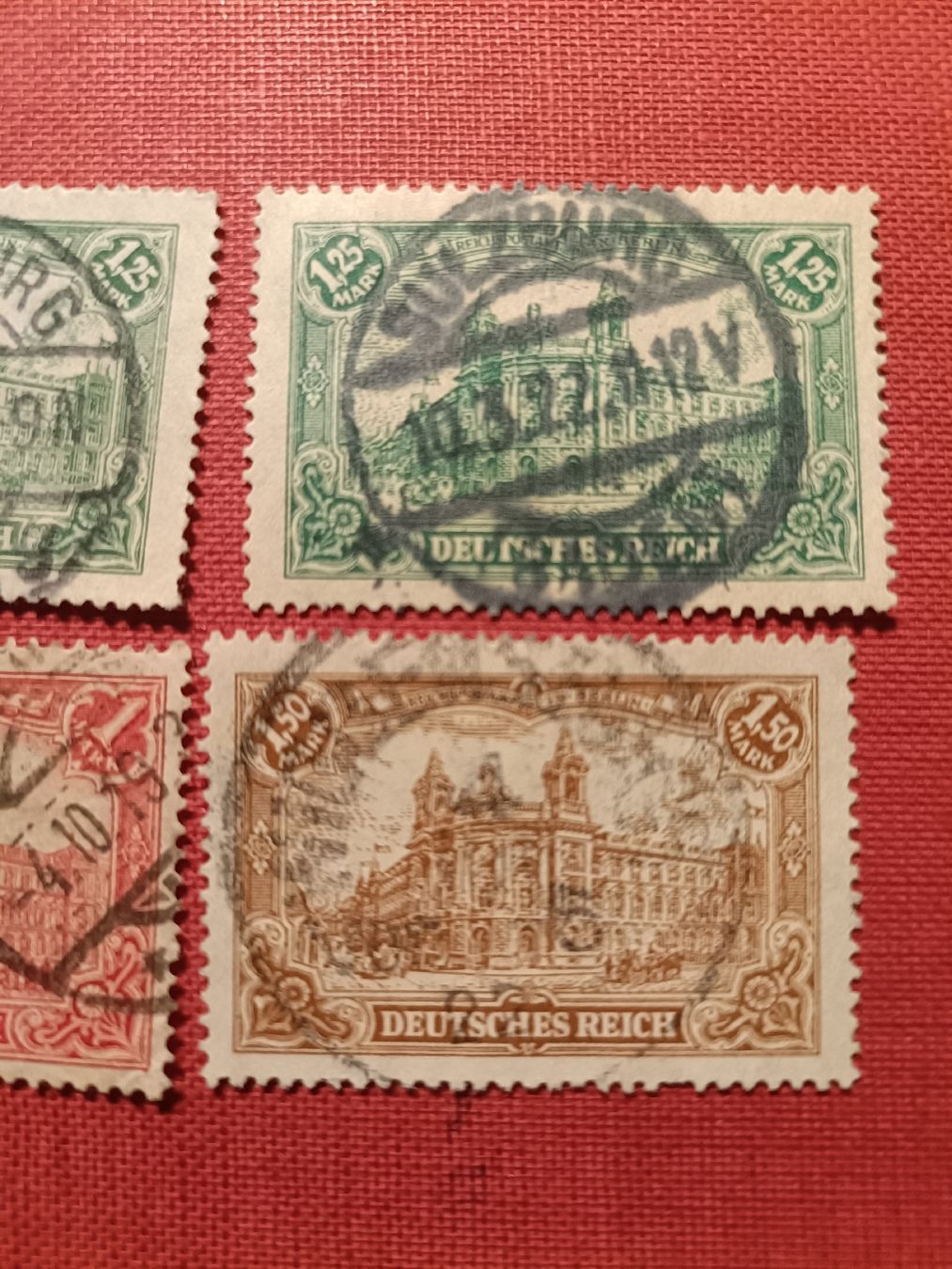 Alle Briefmarken: Alte Deutsche Reichs Briefmarken, gestempelt ca.1920 – Gebraucht aus Sargans von Polifemo58 2