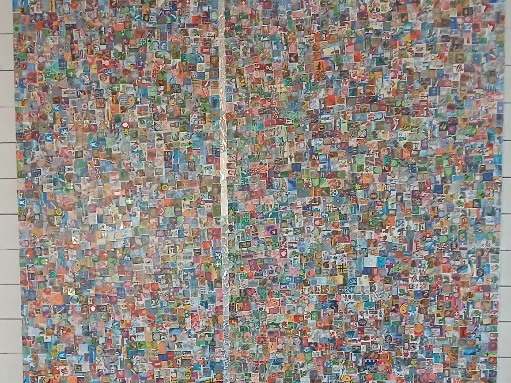 Posters & Illustrations: Wandbild Collage aus Briefmarken – Neuf (Voir description) à Naefels par kas_56k2