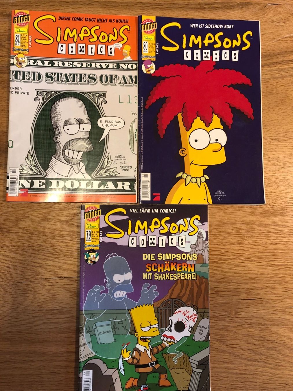 Fumetti: Orginal Simpsons Comic 10 Stk. inkl. Sticker – Usato da Winterthur venduto da Strubzilla 4
